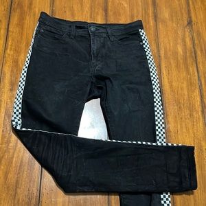 BDG Skinny Stretch Checkerboard/Black Jeans -29x32